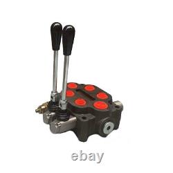 Hydraulic Backhoe Directional Control Valve with Joysticks, 2 Spool, 25 GPM