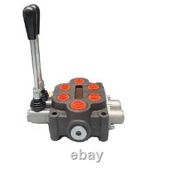 Hydraulic Backhoe Directional Control Valve with Joysticks, 2 Spool, 25 GPM