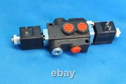 Hydraulic Bank Motor 1 Spool Valves 50l/min Electric 12v + Control Panel