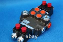 Hydraulic Bank Motor 2 Spool Bank Solenoid Control Valve 50 Lpm Case John Deere