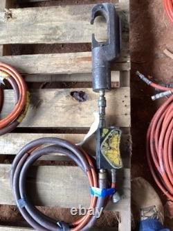 Hydraulic Cable Crimper Lineman with Greenlee Fairmont Hydraulic Control Valve