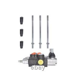 Hydraulic Control 3 Spool Valve Double Acting 13 GPM 3600 PSI SAE Ports