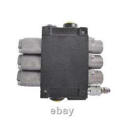 Hydraulic Control 3 Spool Valve Double Acting 13 GPM 3600 PSI SAE Ports