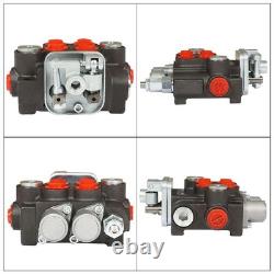 Hydraulic Control Valve 2 Spool 11GPM Double Acting Tractor Loader With Joystick
