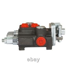 Hydraulic Control Valve 2 Spool 11GPM Double Acting Tractor Loader With Joystick