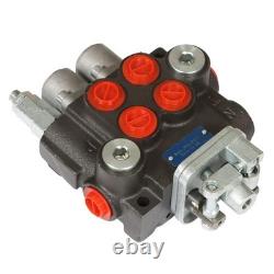 Hydraulic Control Valve 2 Spool 11GPM Double Acting Tractor Loader With Joystick