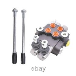 Hydraulic Control Valve, 2 Spool 11 GPM 3625 PSI SAE Ports, Double Acting Hyd