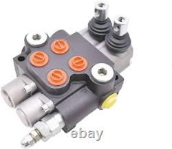 Hydraulic Control Valve, 2 Spool 11 GPM 3625 PSI SAE Ports, Double Acting Hyd