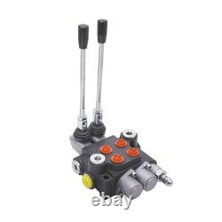 Hydraulic Control Valve, 2 Spool 11 GPM 3625 PSI SAE Ports, Double Acting Hyd