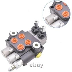 Hydraulic Control Valve, 2 Spool 11 GPM 3625 PSI SAE Ports, Double Acting Hyd