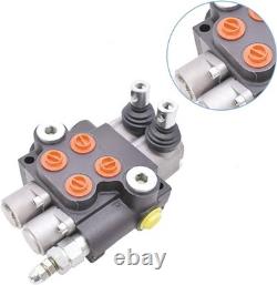Hydraulic Control Valve, 2 Spool 11 GPM 3625 PSI SAE Ports, Double Acting Hyd
