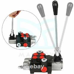 Hydraulic Control Valve 2 Spool 21GPM Double Acting Tractor Loader With Joystick