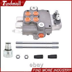 Hydraulic Control Valve 2 Spool Double Acting 21 GPM 3600 PSI SAE withconversion