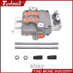 Hydraulic Control Valve 2 Spool Double Acting 21 GPM 3600 PSI SAE withconversion