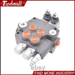 Hydraulic Control Valve 2 Spool Double Acting 21 GPM 3600 PSI SAE withconversion