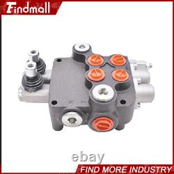 Hydraulic Control Valve 2 Spool Double Acting 21 GPM 3600 PSI SAE withconversion