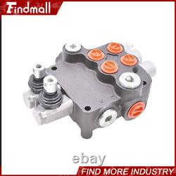 Hydraulic Control Valve 2 Spool Double Acting 21 GPM 3600 PSI SAE withconversion