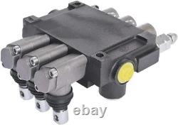 Hydraulic Control Valve 3 Spool 13GPM 3600PSI SAE Ports for Small Tractors Lo