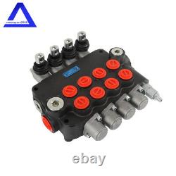 Hydraulic Control Valve 4Spool 21GPM Double Acting 3600PSI SAE withconversion plug