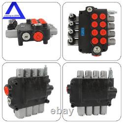 Hydraulic Control Valve 4Spool 21GPM Double Acting 3600PSI SAE withconversion plug