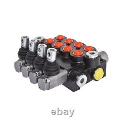 Hydraulic Control Valve 4 Spool 11 GPM SAE Ports 3625 PSI for Tractors Loaders