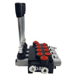 Hydraulic Control Valve 4 Spool Hand Directional for Tractors Loaders 13 GPM
