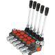 Hydraulic Control Valve, 5 Spool 13 GPM 3600 PSI SAE Ports, Double Acting Hyd