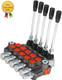 Hydraulic Control Valve, 5 Spool 13 GPM 3600 PSI SAE Ports, Double Acting Hydrau