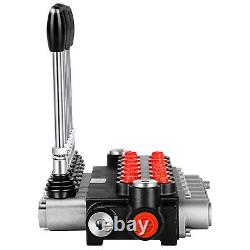 Hydraulic Control Valve 7 Spool 15 GPM Ports Adjustable Relief Lever 3600 PSI