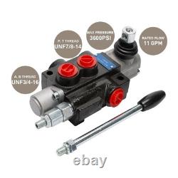 Hydraulic Control Valve Directional 1 Spool 11 GPM Joystick Industrial Heavy