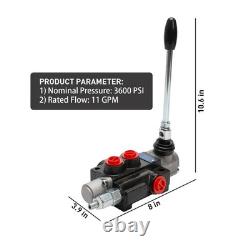 Hydraulic Control Valve Directional 1 Spool 11 GPM Joystick Industrial Heavy