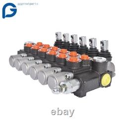 Hydraulic Control Valve Double Acting 13 GPM 3600PSI SAE Ports 6 Spool