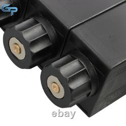 Hydraulic Control Valve Double Acting 13 GPM 3600 PSI 3 Spool Solenoid 12V DC