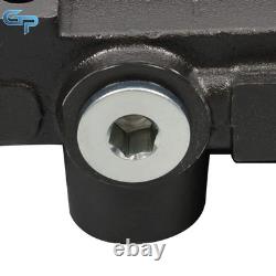 Hydraulic Control Valve Double Acting 13 GPM 3600 PSI 3 Spool Solenoid 12V DC