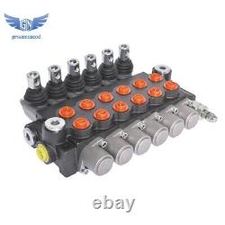 Hydraulic Control Valve Double Acting 13 GPM 3600 PSI SAE Ports 6 Spool