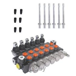 Hydraulic Control Valve Double Acting 13 GPM 3600 PSI SAE Ports 6 Spool