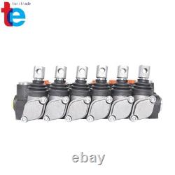 Hydraulic Control Valve Double Acting 13 GPM 3600 PSI SAE Ports 6 Spool