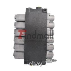 Hydraulic Control Valve Double Acting 13 GPM 3600 PSI SAE Ports 6 Spool