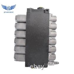 Hydraulic Control Valve Double Acting 13 GPM 3600 PSI SAE Ports 6 Spool