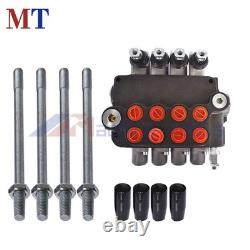 Hydraulic Control Valve Double Acting 21 GPM 3600PSI SAE Ports 4 Spool Hydraulic Control Valve Double Acting 21 GPM 3600PSI SAE Ports 4 Spool