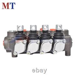 Hydraulic Control Valve Double Acting 21 GPM 3600PSI SAE Ports 4 Spool