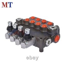 Hydraulic Control Valve Double Acting 21 GPM 3600PSI SAE Ports 4 Spool