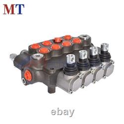 Hydraulic Control Valve Double Acting 21 GPM 3600PSI SAE Ports 4 Spool