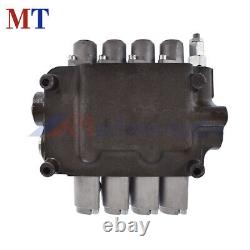 Hydraulic Control Valve Double Acting 21 GPM 3600 PSI SAE Ports 4 Spool