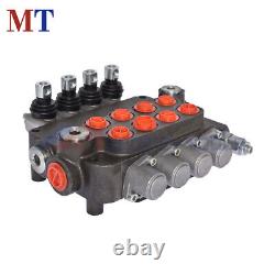 Hydraulic Control Valve Double Acting 21 GPM 3600 PSI SAE Ports 4 Spool