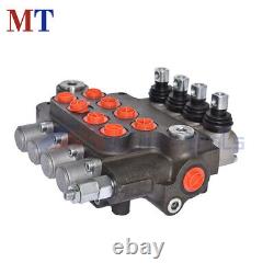 Hydraulic Control Valve Double Acting 21 GPM 3600 PSI SAE Ports 4 Spool