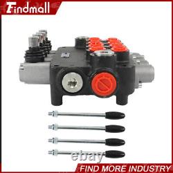 Hydraulic Control Valve Double Acting 4Spool 21GPM 3600PSI SAE withconversion plug