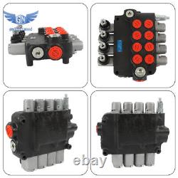 Hydraulic Control Valve Double Acting 4Spool 21GPM 3600PSI SAE withconversion plug