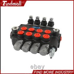 Hydraulic Control Valve Double Acting 4Spool 21GPM 3600PSI SAE withconversion plug