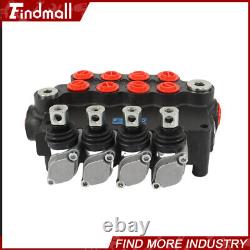 Hydraulic Control Valve Double Acting 4Spool 21GPM 3600PSI SAE withconversion plug